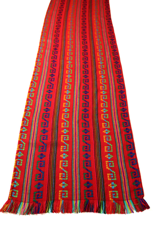 Mexican Fabric Table Runner - Fiesta Red