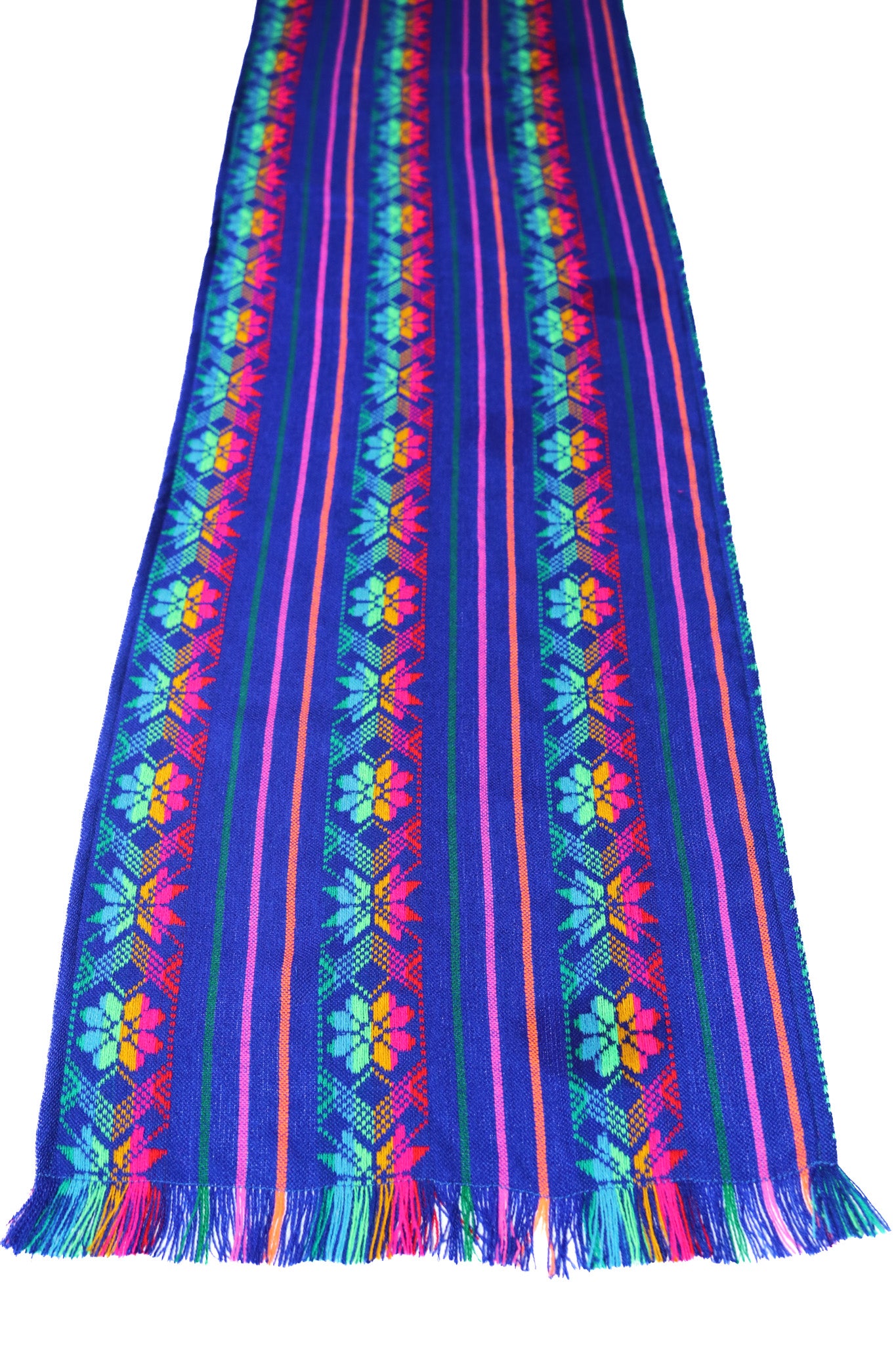 Mexican Fabric Table Runner or Tablecloth - Blue
