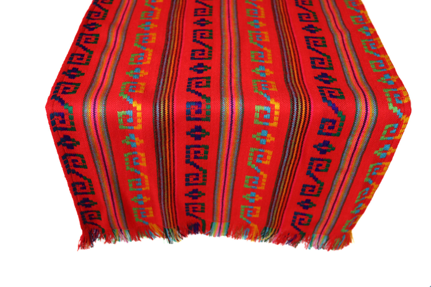Mexican Fabric Table Runner - Fiesta Red
