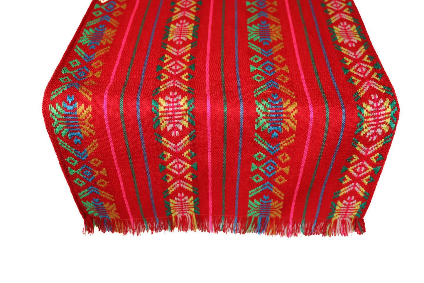 Mexican Fabric Table Runner - Red