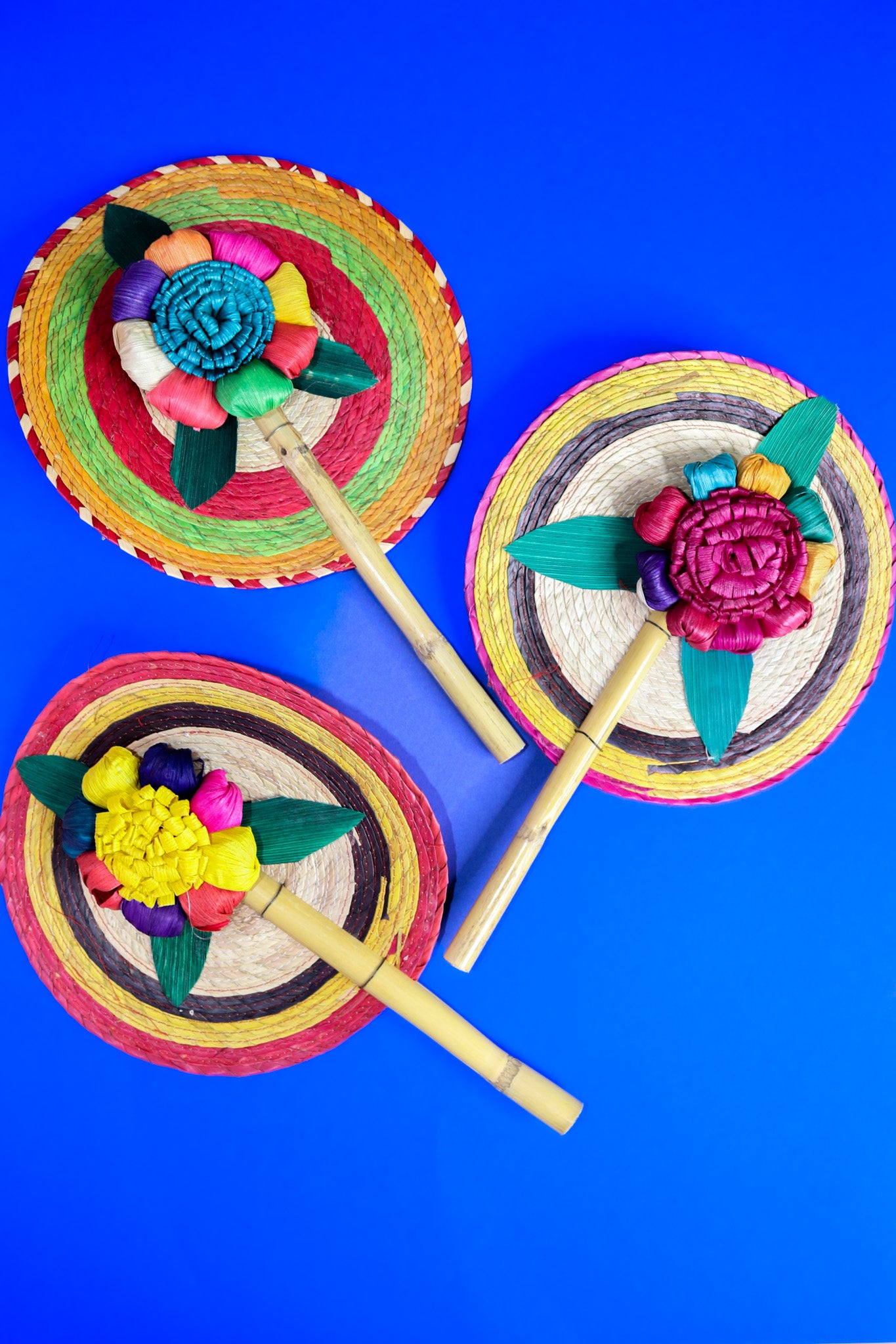 Mexican decorative fan -assorted colors