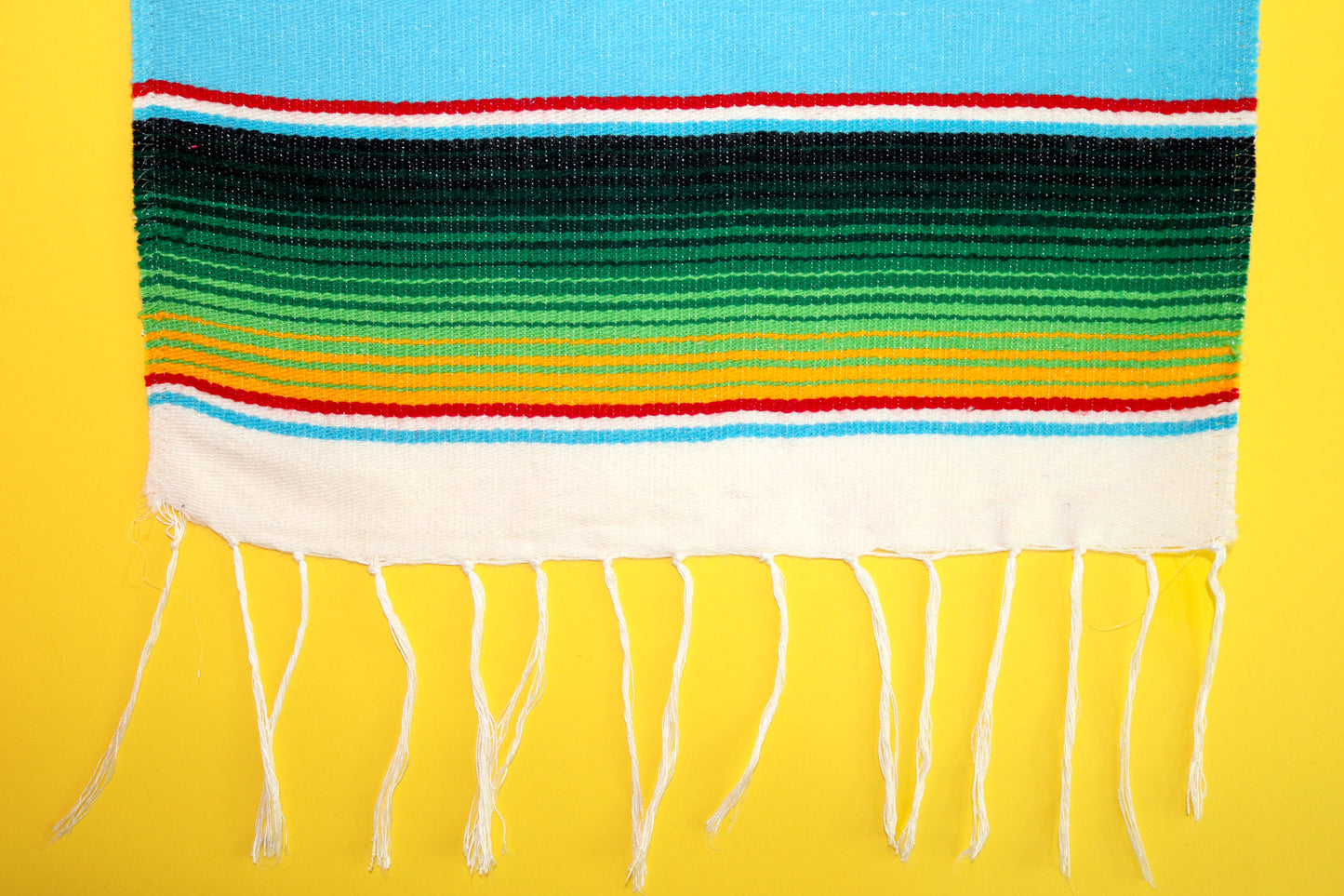 Southwestern Serape Turquoise 68" Table Runner