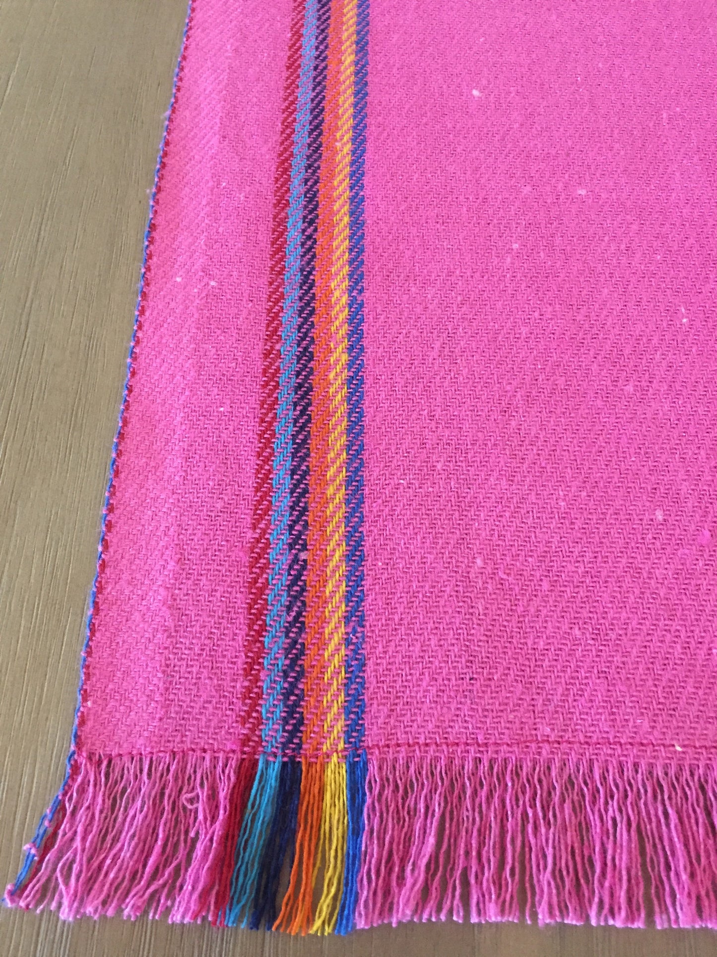 Mexican pink jerga table runner - MesaChic - 3