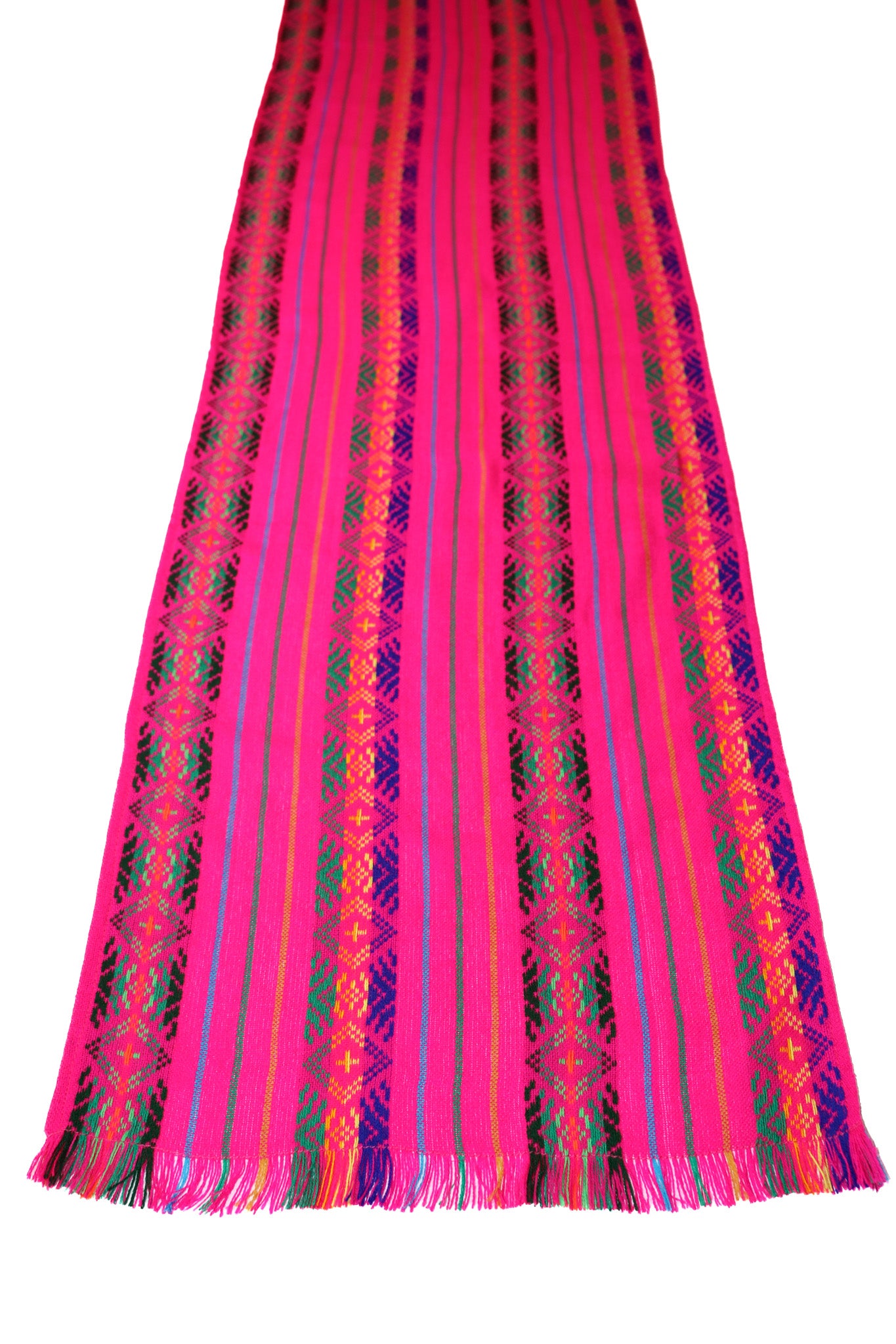 Mexican Fabric Table Runner or Tablecloth Hot pink
