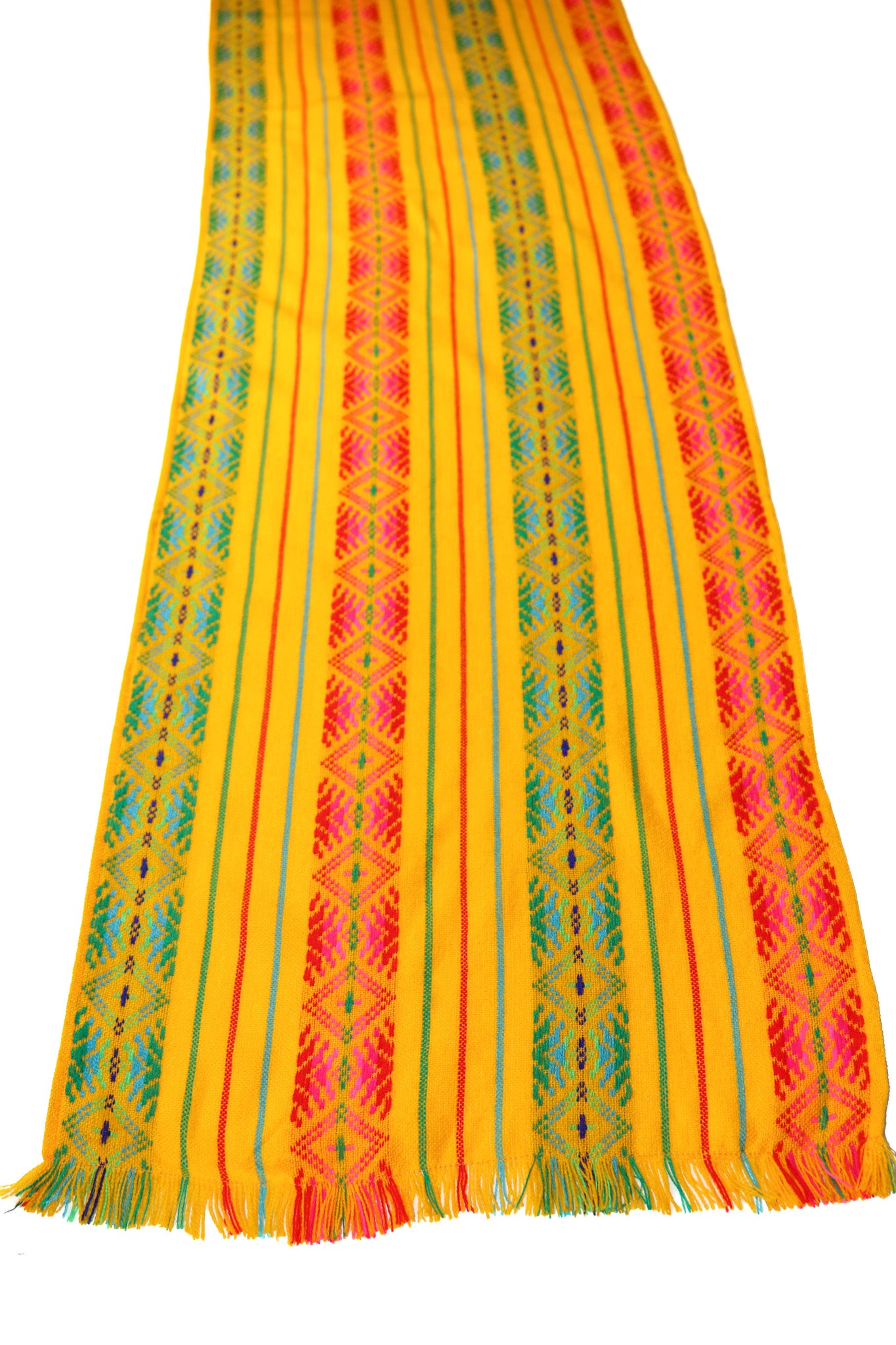 Mexican Fabric Table Runner - Yellow
