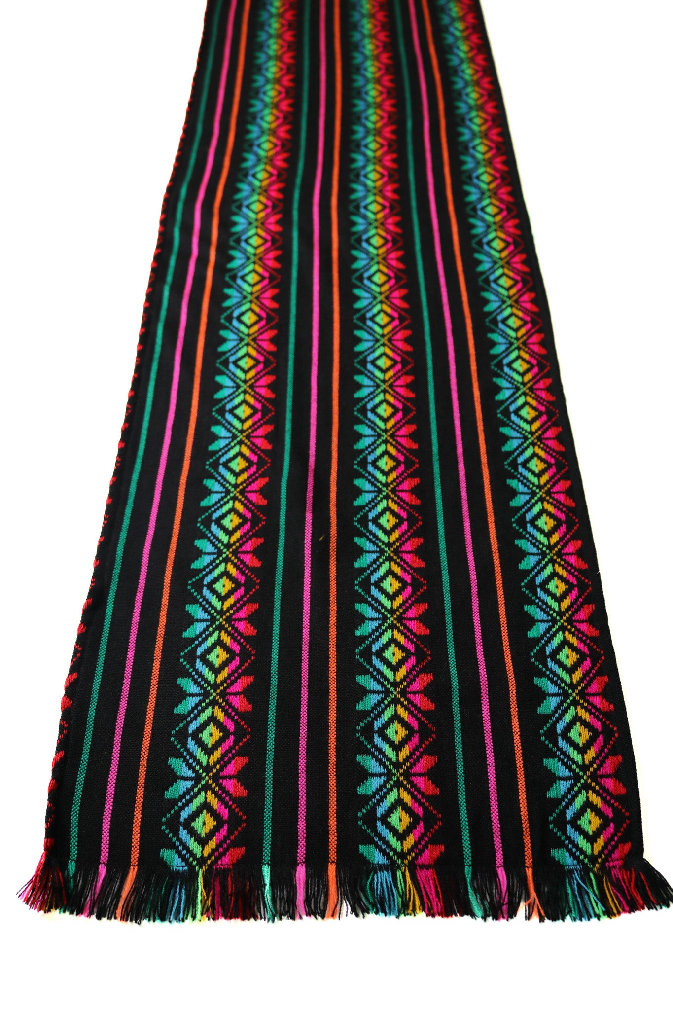 Mexican Fabric Table Runner - Bohemian black