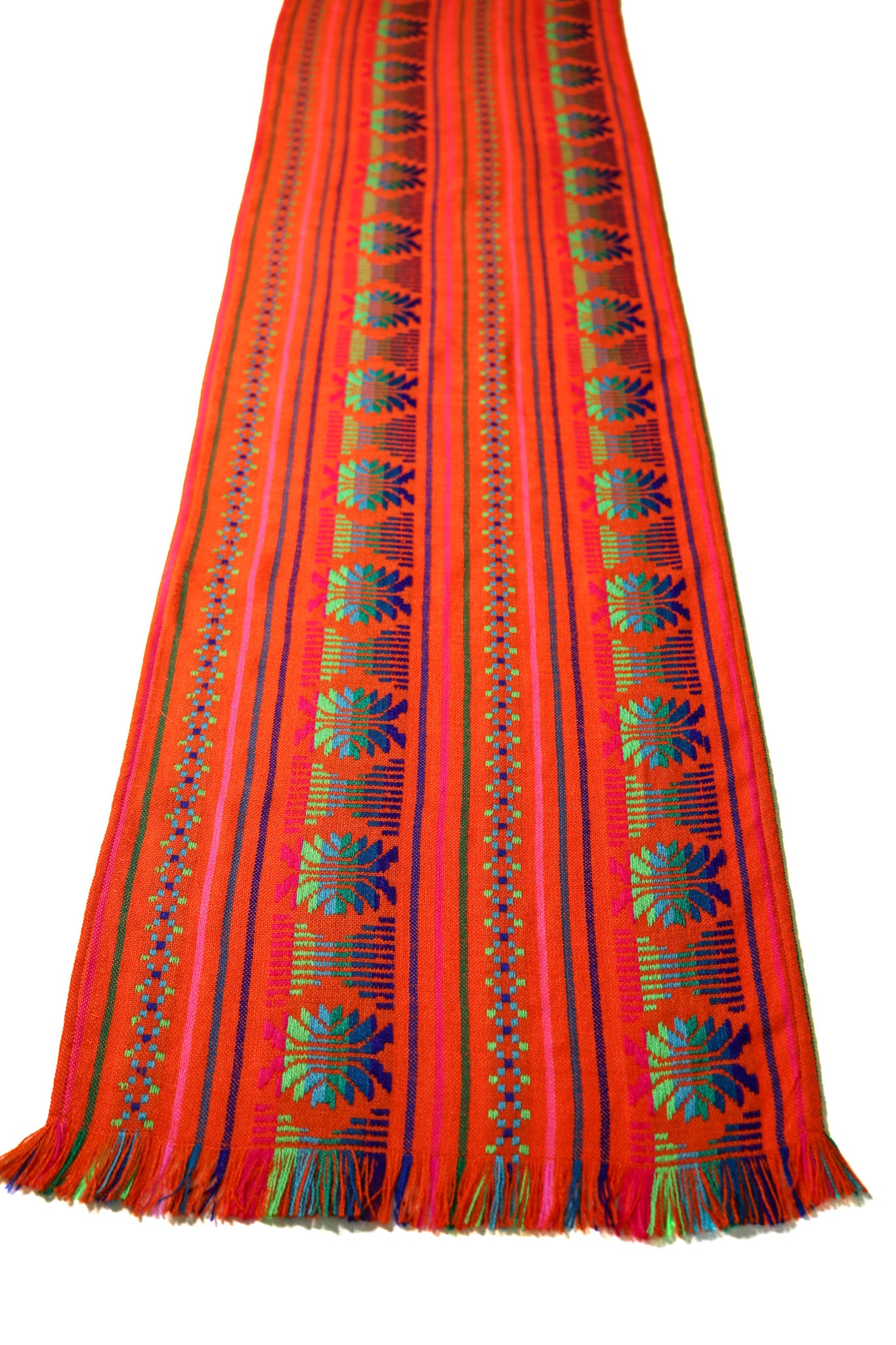 Mexican Fabric Table Runner - Orange