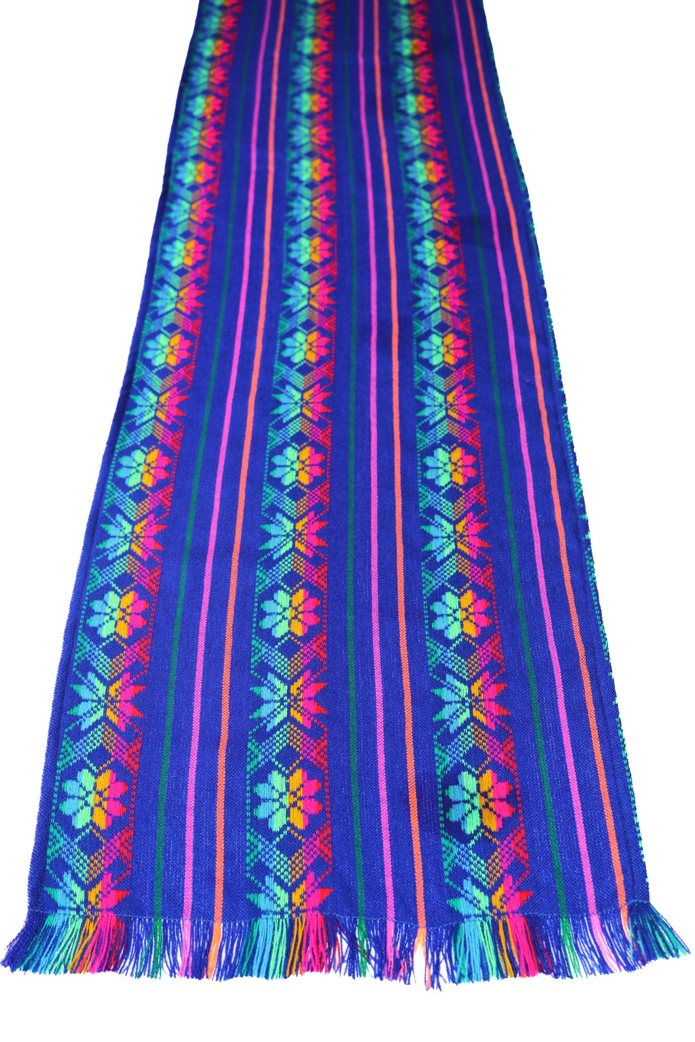 Mexican Fabric Table Runner or Tablecloth -  Blue