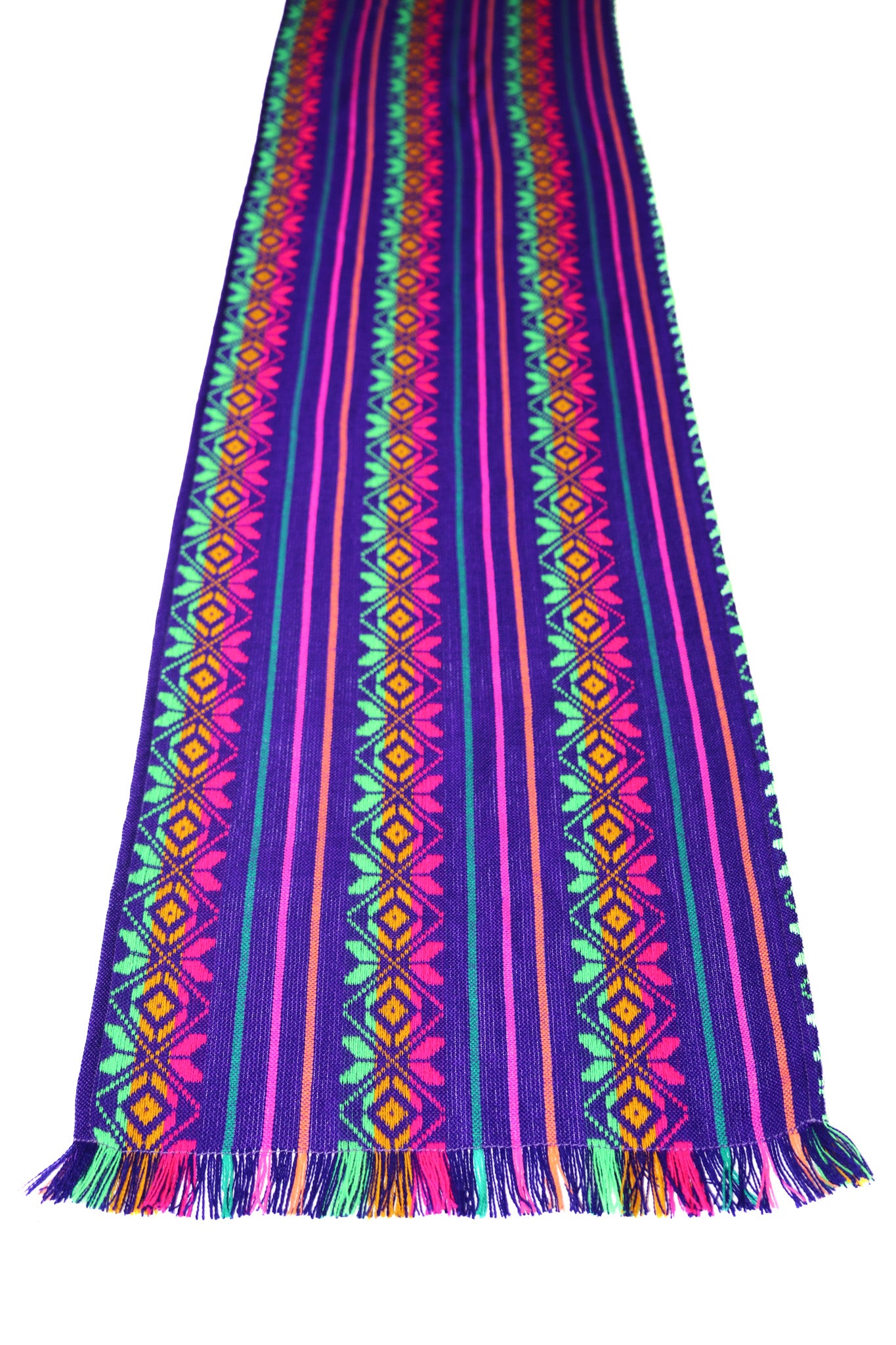 Mexican Fabric Table Runner - Bright purple