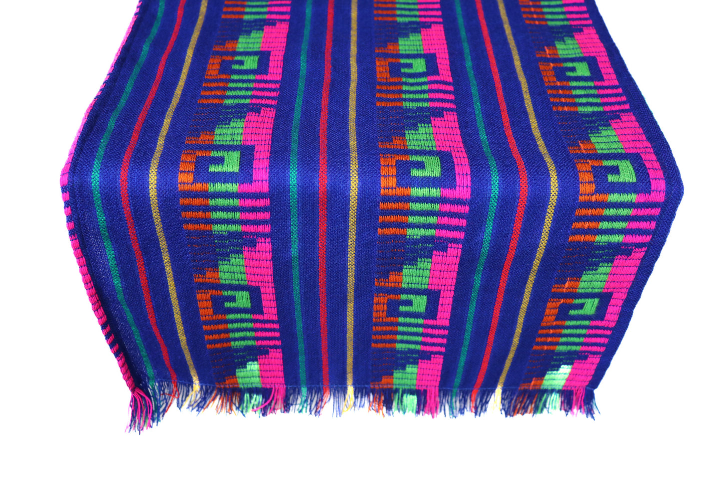 Mexican Fabric Table Runner - Blue