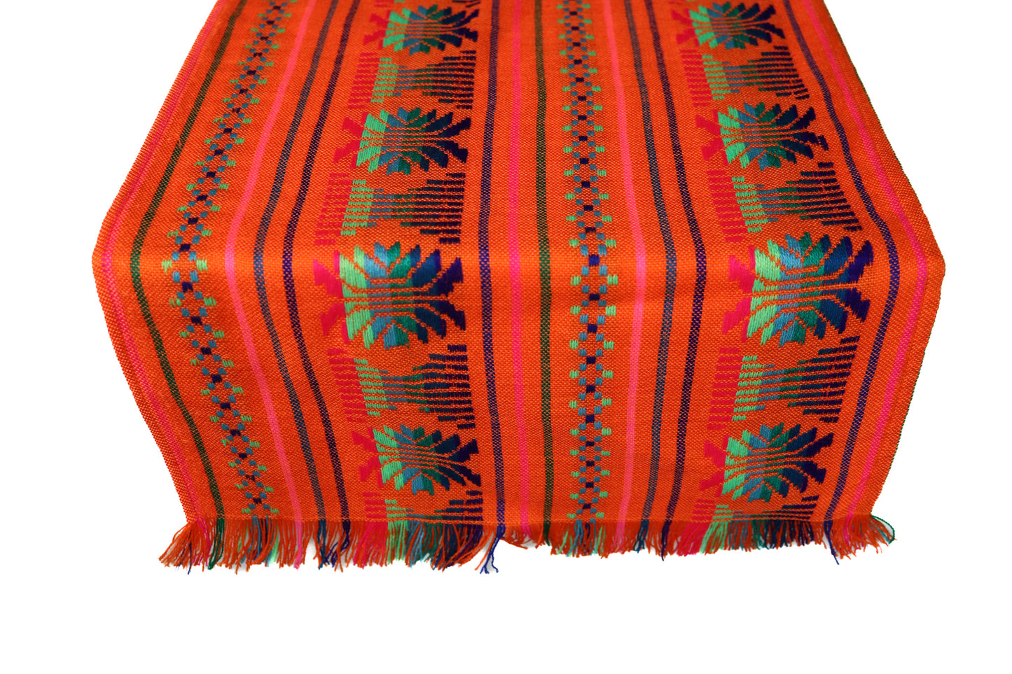 Mexican Fabric Table Runner - Orange