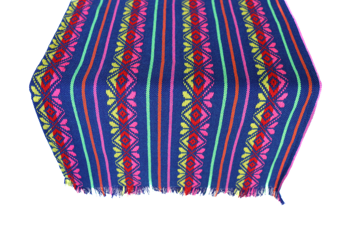 Mexican Fabric Table Runner or Tablecloth - blue