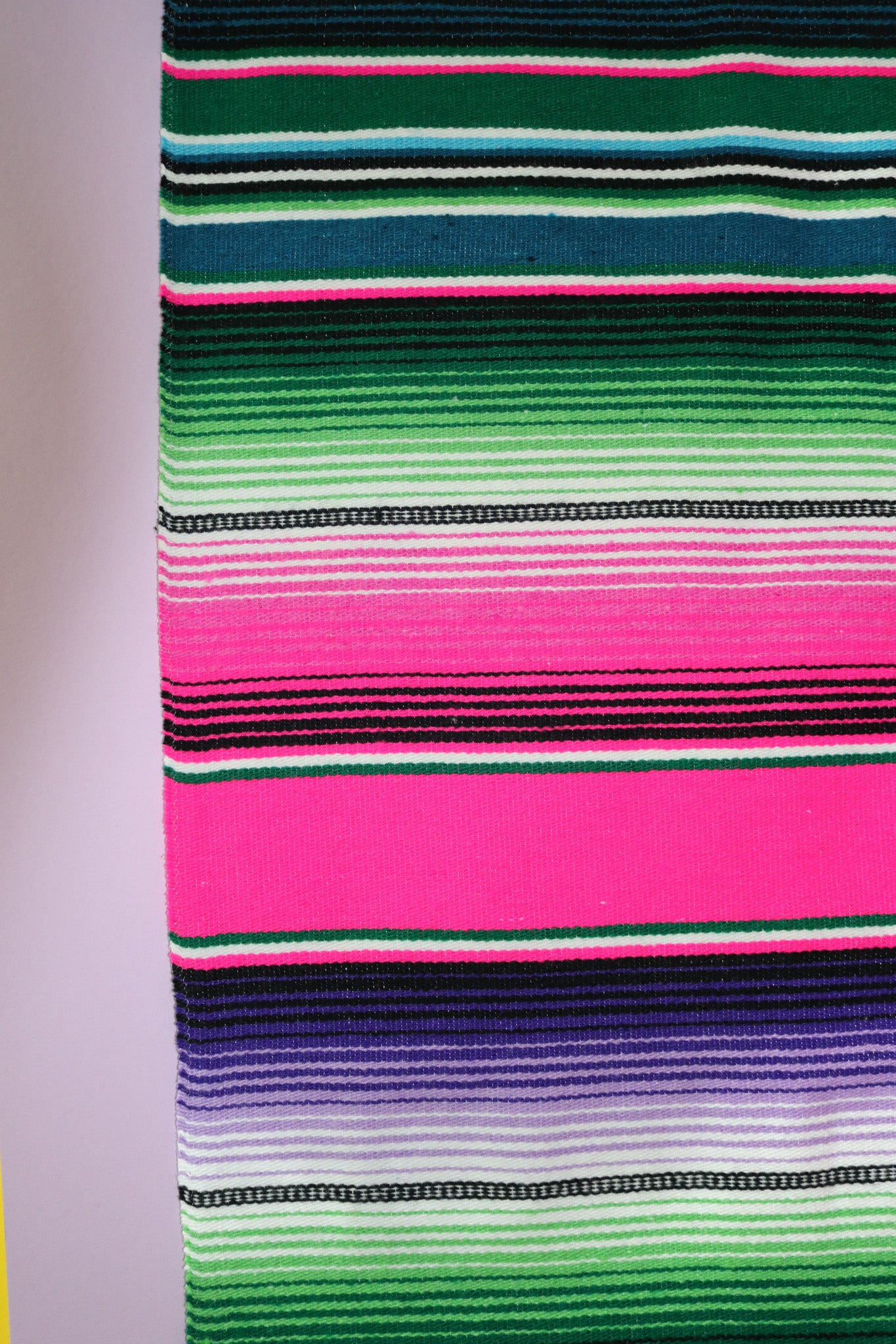 Mexican Serape Table Runner Hot Pink Colorful Accents