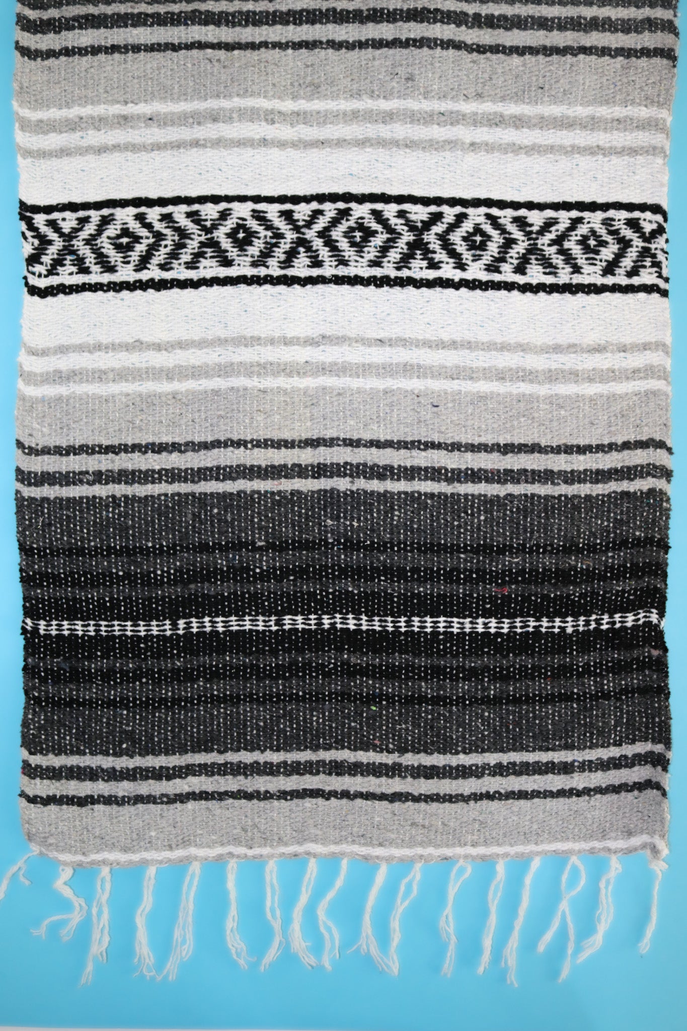 Mexican Falsa Table Runner Grey