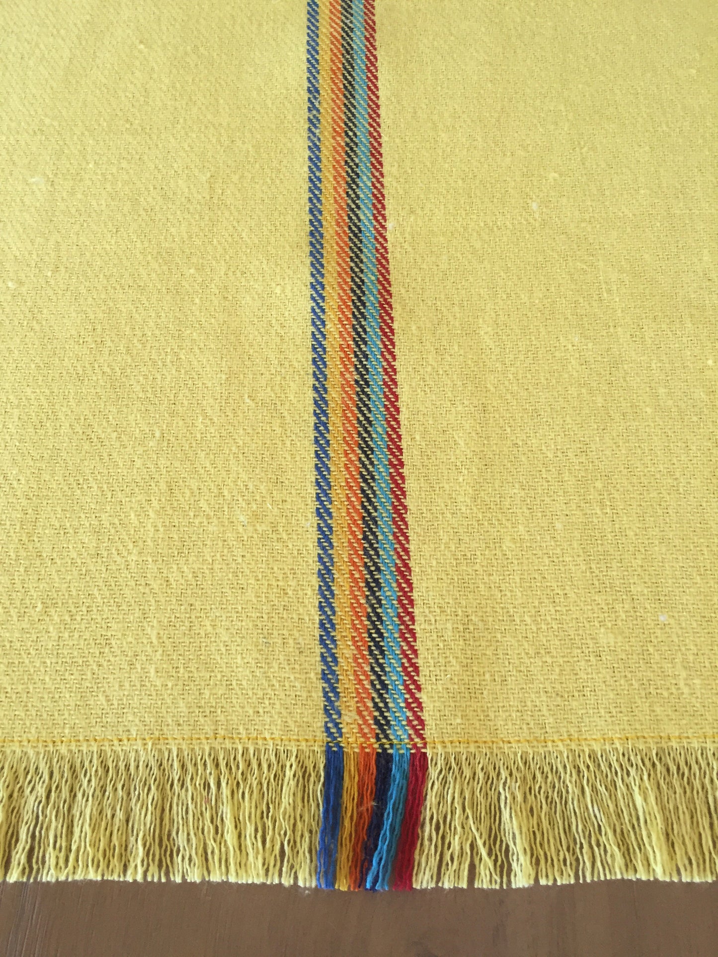 Mexican yellow jerga table runner - MesaChic - 2