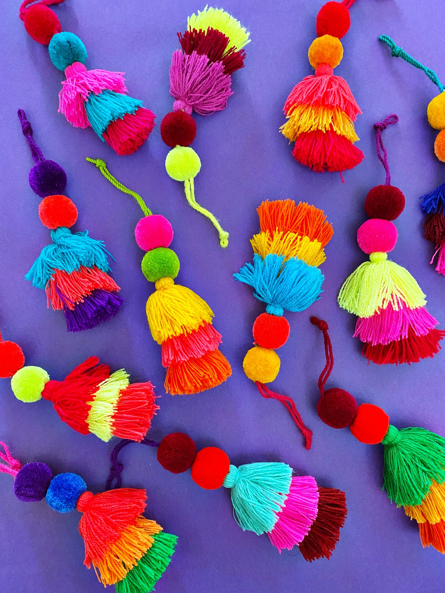 Pom pom tassel -Assorted colors