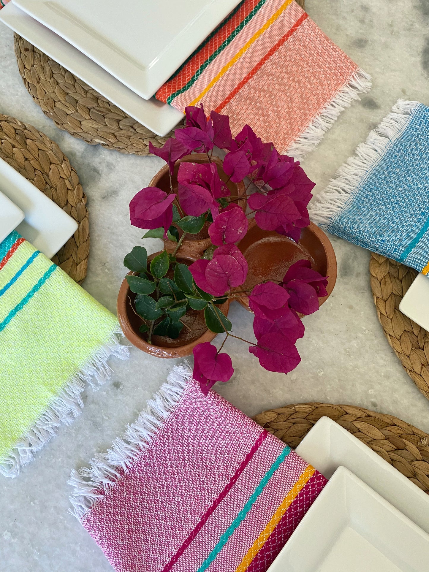 Bright colored napkins - set of 4