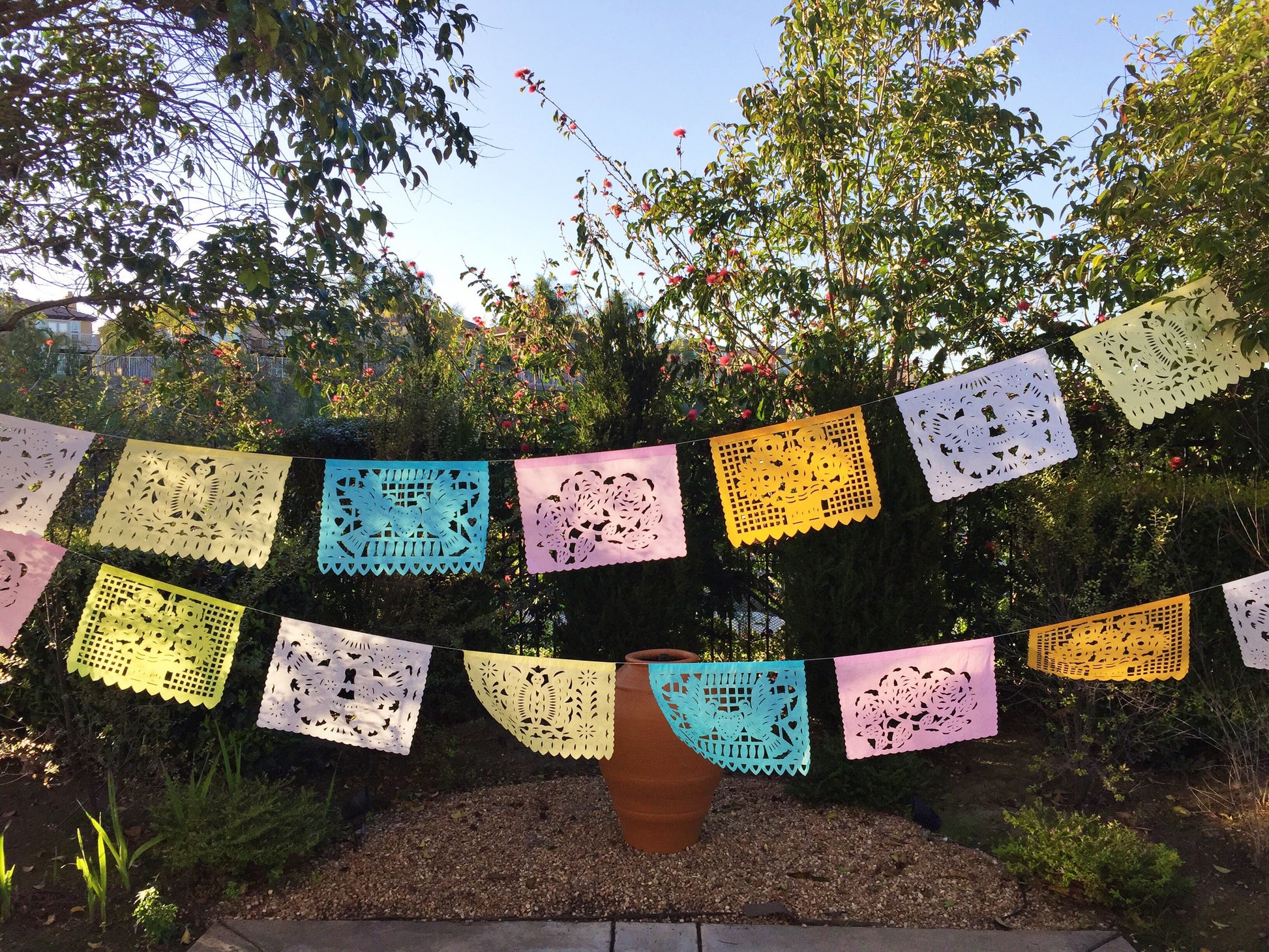 Papel Picado banner Pastel colors bunting - MesaChic - 2
