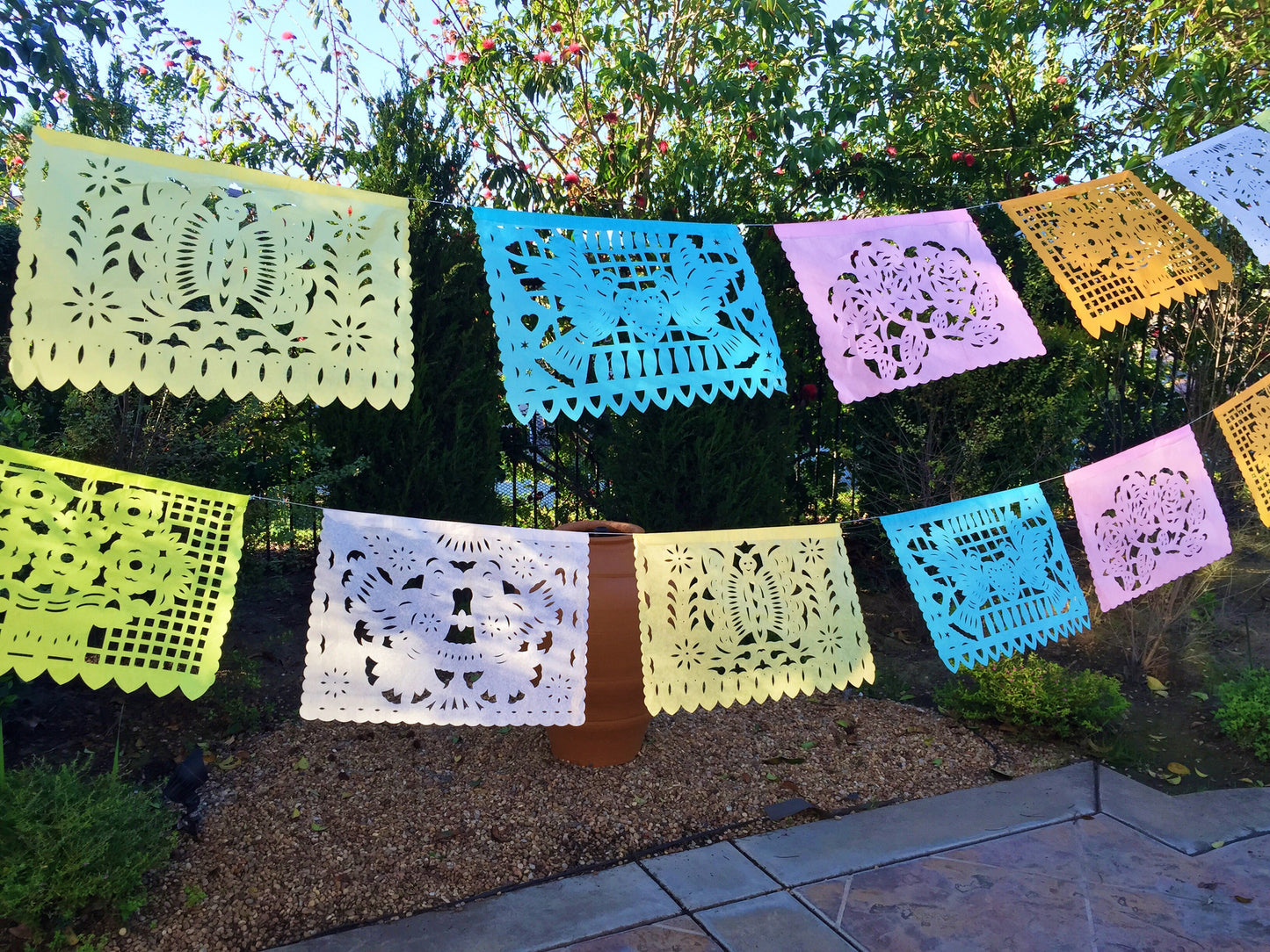 Papel Picado banner Pastel colors bunting - MesaChic - 3