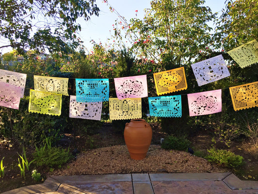 Papel Picado banner Pastel colors bunting - MesaChic - 1