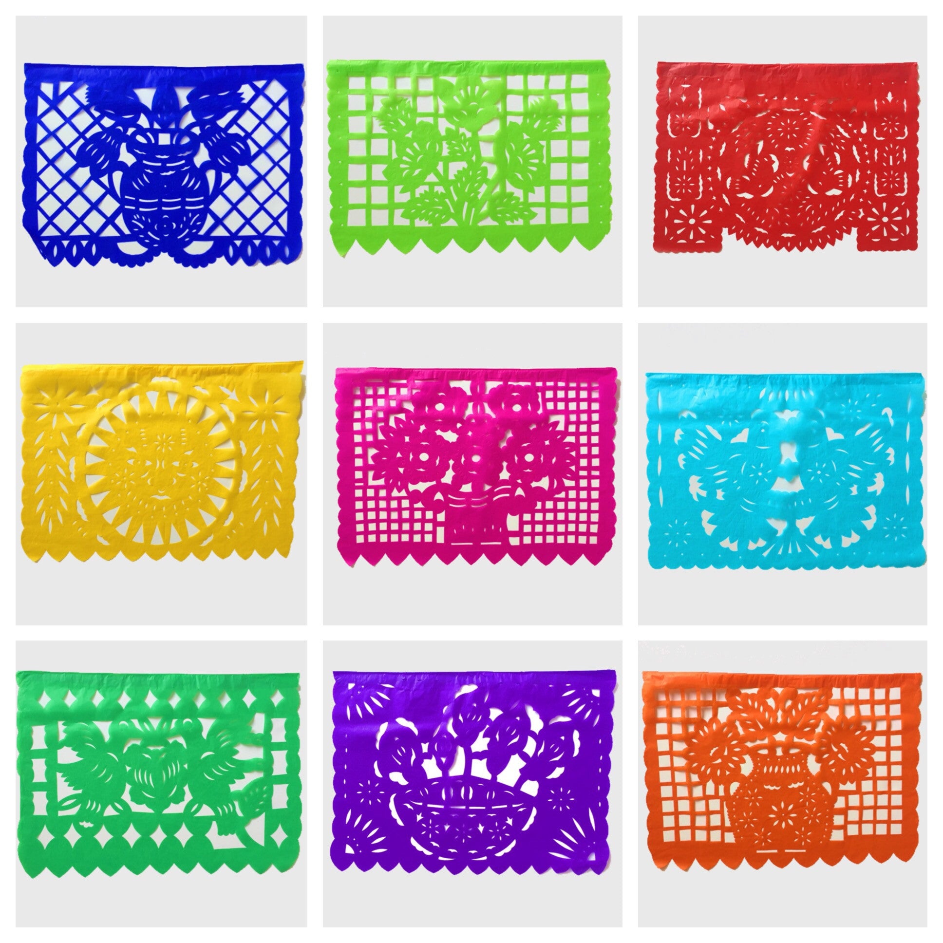 Papel Picado Mexican Banner. Large - MesaChic - 2