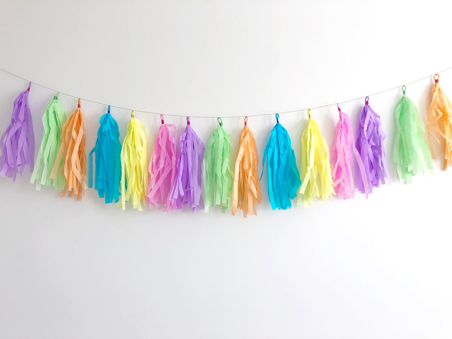 Pastel tassel garland